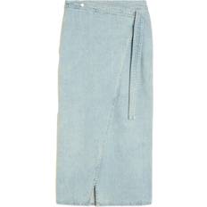 Holzweiler Briela Denim Wrap Skirt - Light Blue