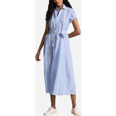 Polo Ralph Lauren Robe Longue Rayé En Lin