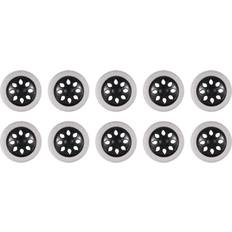 DIY Accessories Tlily 10X Black White Plastic Core Foam Cartwheel Casters