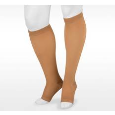 JUZO 15-20mmHg Medium Support Beige Size IV Open Toe For Men and Women's Regular Knee High Stocking 4410AD14 IV