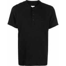 Rag & Bone short-sleeve henley T-shirt men Cotton Black