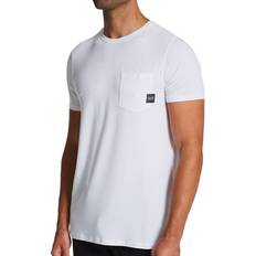 Saxx Tops Saxx Saxx Underwear Men's Sleepwalker Short Sleeve Pocket Tee in White SXSC32 HisRoom.com