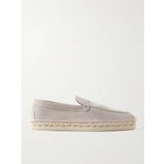 Men Espadrilles Christian Louboutin Paquepapa Suede Espadrilles - Gray