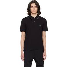 C.P. Company Men Polo Shirts C.P. Company Black Patch Polo BLACK 999