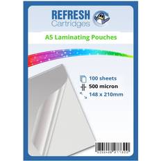 Transparent Lamination Films Refresh Cartridges Refresh Cartridges Glossy Laminating Pouches A5 500