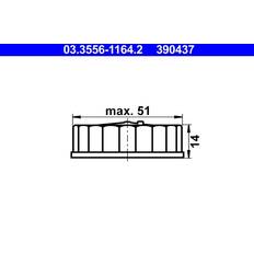 ATE 03.3556-1164.2 sealing cap, brake fluid