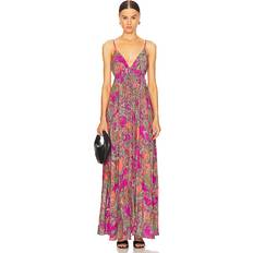 Paisley Dresses L'agence Stefani Dress in Fuchsia. also in L, M, XL, XS, XXS Rhodamine Paisley