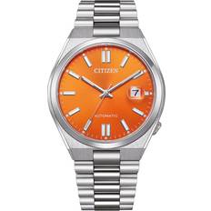 Citizen automatik saphirglas datum orange 40mm nj0151-88z