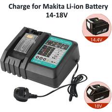 Teetok 14.4V-18V Replacement Battery Charger DC18RC UK-Makita Tool Compatible