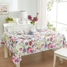 Textiles Elrene Newbridge Rectangle Sophia Pom Pom Tablecloth