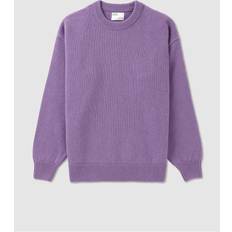 Colorful Standard Mens Oversized Merino Wool Crew Neck Jumper In Purpl