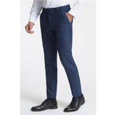 Antique Rogue Navy Blue Texture Men's Trousers Navy 32L