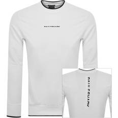 Paul & Shark And Logo Crew Neck Sweatshirt White