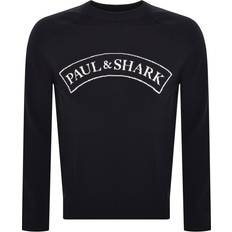 Paul & Shark And Crew Neck Knit Jumper Navy