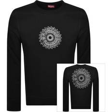 Diesel Hoodies Jumpers Diesel Ginn K41 Logo Sweatshirt Black