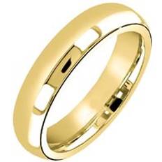 Donna - Oro Anelli 18ct Yellow Gold Shaped Heavy Gauge Wedding Ring 2.5mm