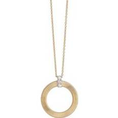 Women - Yellow Necklaces Marco Bicego Masai 18ct Yellow Gold Diamond Round Necklace Yellow Gold