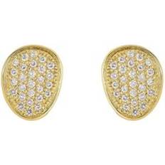 Yellow Earrings Marco Bicego Lunaria Alta 18ct Yellow Gold 1.06ct Diamond Stud Earrings Yellow Gold