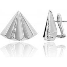 Chimento Bamboo Sipario 18ct White Gold 0.31ct Diamond Stud Earrings