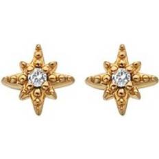 Hot Diamonds Orecchini Hot Diamonds x Jac Jossa Gold Plated Sterling Silver Starburst Stud Earrings