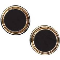 Diamond - Women Earrings C. W. Sellors 9ct Gold Whitby Jet Round Classic Stud Earrings Gold