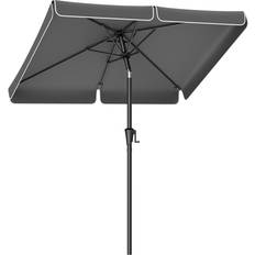 Parasoll 200cm Songmics Parasoll 200 x 150 cm Rektangulärt Balkongparaply