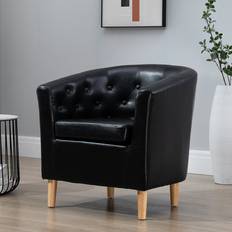 17 Stories Camerino Tub Chair Black 72cm Armchair