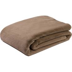 180.0 cm Decken Gözze Reversible Merino Blankets Beige