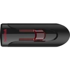 SanDisk Ceuzer Glide CZ600 USB-hukommelse, 128GB, USB 3.0