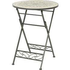 Irons Dining Tables BigBuy Garden Bistro Black Iron 60 x 76 cm Dining Table