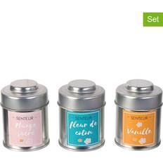 Métal Bougeoirs, Bougies & Parfums d'Ambiance Coffret 3 Bougies Metal Candles Bougie Parfumée