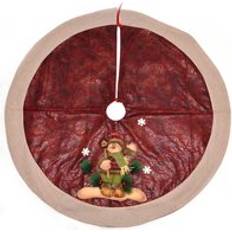 Red Christmas Tree Skirts Shatchi Deluxe Christmas Tree Skirt Base Cover Perfect Christmas Tree Skirt