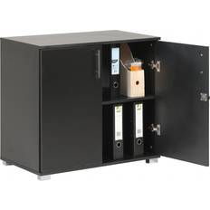 Doors Storage Cabinets Ltd Black wooden Filing Storage Cabinet