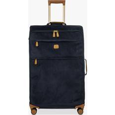 Leder Koffer Bric's Life 4-Rollen Trolley dunkelblau