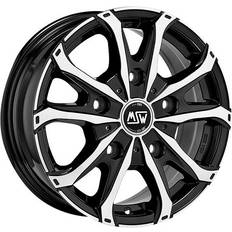 16" - 7.5" Bilfälgar MSW 48 Van Blk/Pol 7.5x18 5/160 ET48 CB65.1