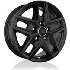 16" - 5/112 Bilfelger MSW 40 Van Gloss Black 6.5x16 5/112 ET50 B66.5