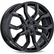 19" - 5/112 Car Rims MSW 41 Alloy Wheels In Gloss Black Set Of 4 19x8 Inch ET45 5x112 PCD, Black