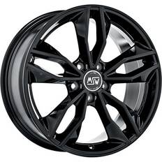 MSW 71 Alloy Wheels In Gloss Black Set Of 4 18x8 Inch ET40 5x114.30 PCD 73mm Centre Bore Gloss