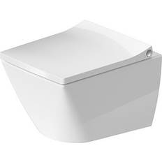 Duravit Wand-WC VIU COMPACT RIMLESS Tiefspüler, 370x480mm HygieneGl