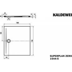 Receveurs de Douche vente Kaldewei Superplan Zero Duschfläche 1100 x 1000 mm 354447982711