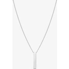 Nomination Necklaces Nomination Sempre Con Me Engravable Vertical Bar Necklace 029702/066 Silver