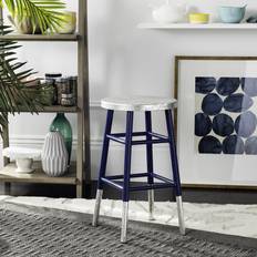 Blue Seating Stools Safavieh Home Collection Kenzie Seating Stool