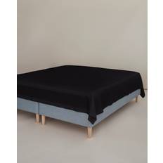 CPHLiving Släta Lakan 180 x 260 cm Svart Percale Underlakan Svart (260x180cm)