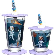 Maschinenwaschbar Becher Leonardo Bambini Avventura Children's Cups Space 2-pack