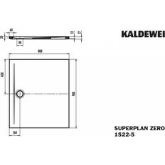 80x90cm Piatti Doccia Kaldewei Superplan Zero Duschfläche 900 x 800 mm 35224798