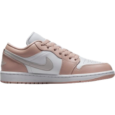 Nike Beige - Damen Schuhe Nike Air Jordan 1 Low W - White/Particle Beige/Light Bone