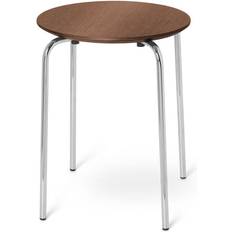 Walnuts Stools Ferm Living Herman Walnut/Chrome Seating Stool 43cm