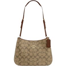 Coach Penelope Shoulder Bag In Signature Canvas - Gold/Khaki Saddle