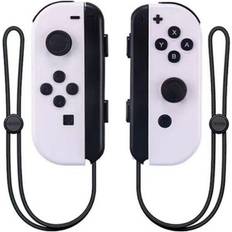 Maxpower White Bluetooth compatible with Nintendo Switch Oled Console wireless 6-axis