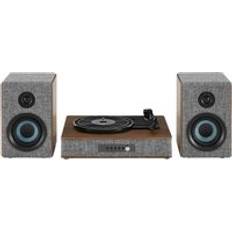 Crosley Aria CR7020A-GY4 Belt Drive Bluetooth Turntable, Silver/Grey